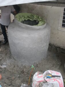 The finished project — a new rainwater harvesting tank for Taguig. 