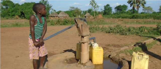 Water user at well pre-intervention