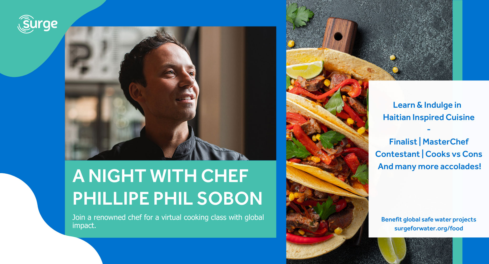 Chef Phillipe Phil Sobon Surge Event