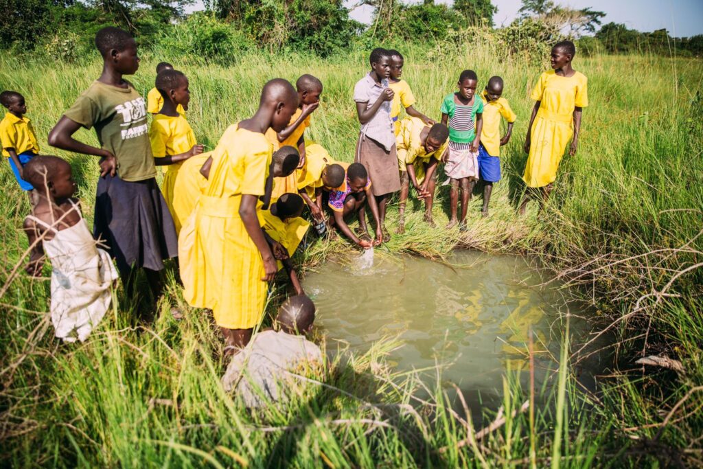 When communities and schools lack a safe water source, they are left with no other choice but to collect water from open sources