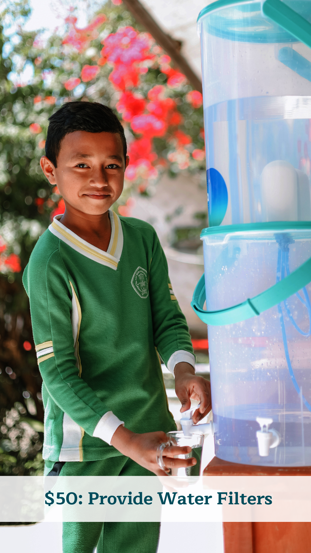 $50: Provide Water Filters